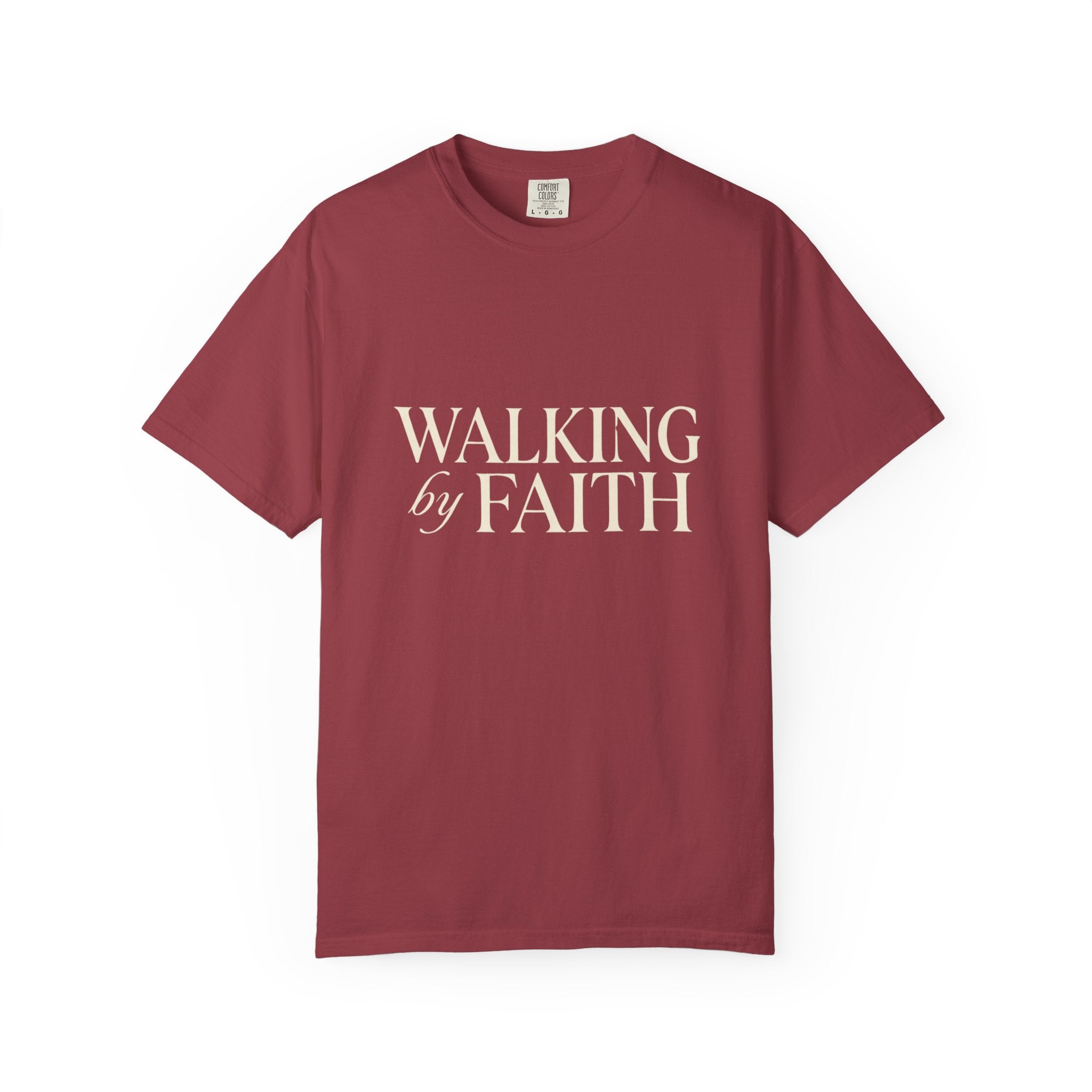Walking by Faith T-Shirt — Christian Inspirational Tee