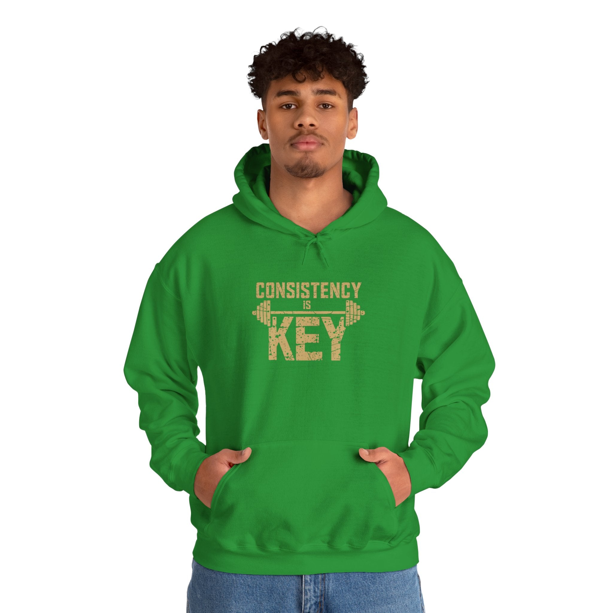 Consistency is Key Hoodie | Barbell Fitness Motivation Sweatshirt