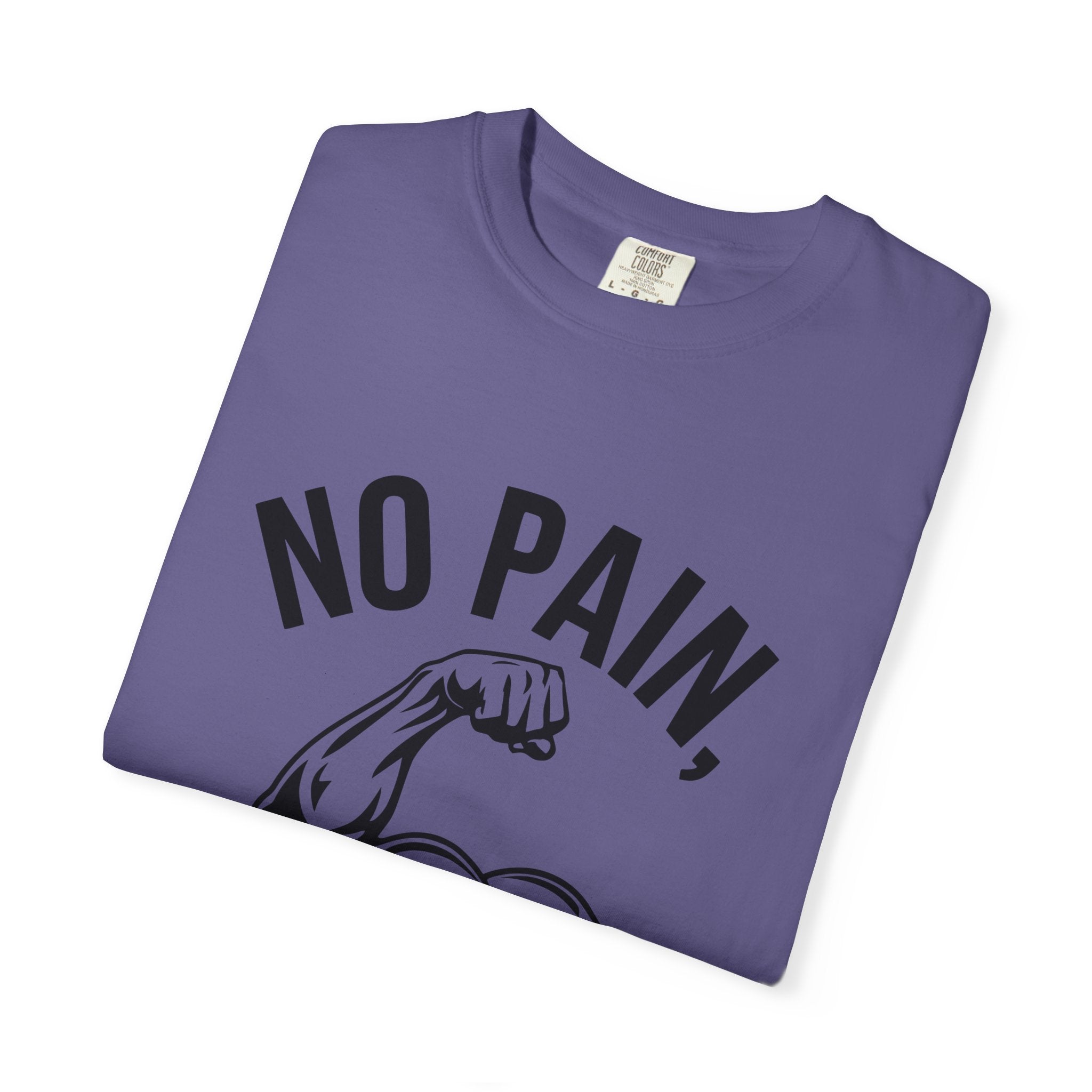 No Pain No Gain Muscle Tee — Motivational Workout T-Shirt