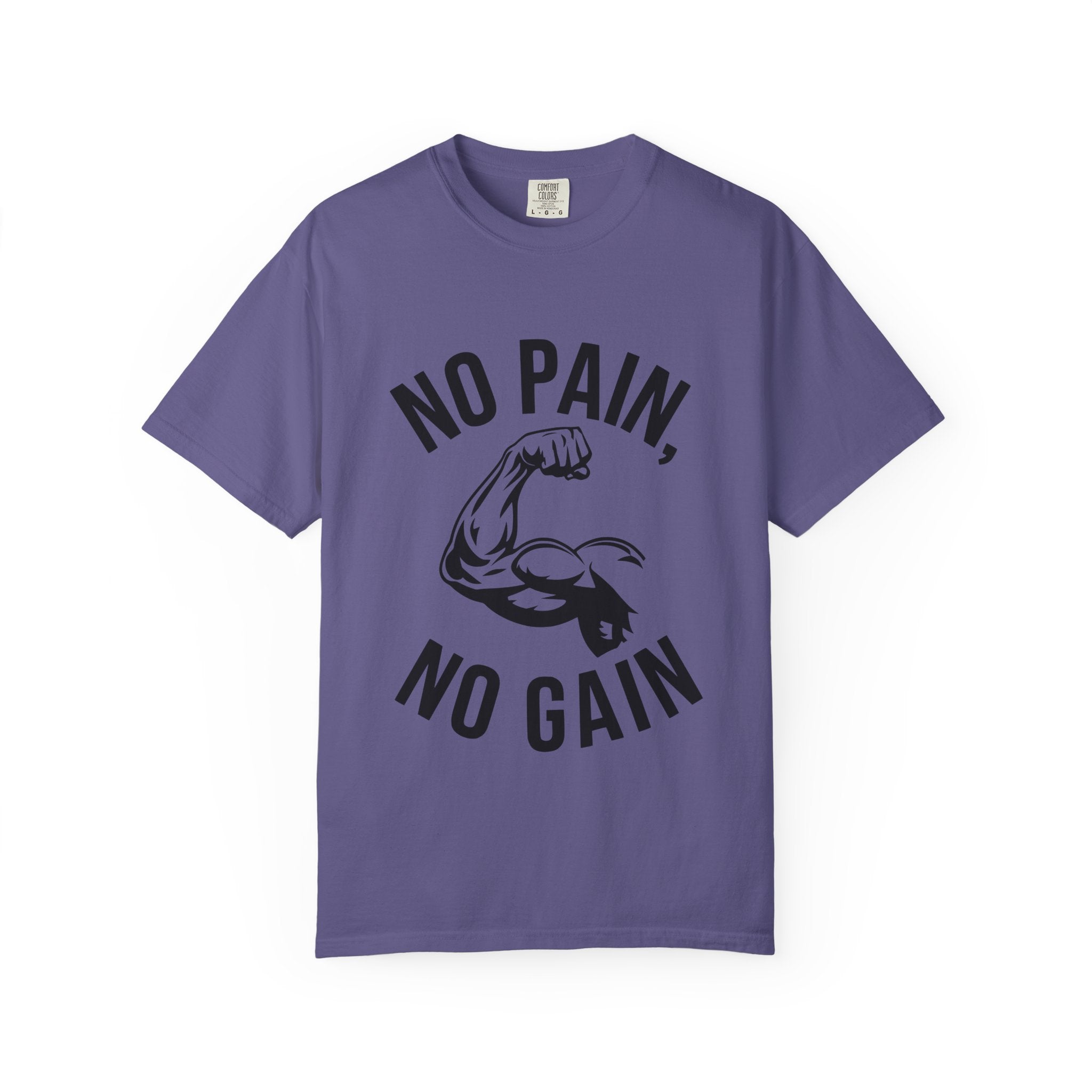 No Pain No Gain Muscle Tee — Motivational Workout T-Shirt