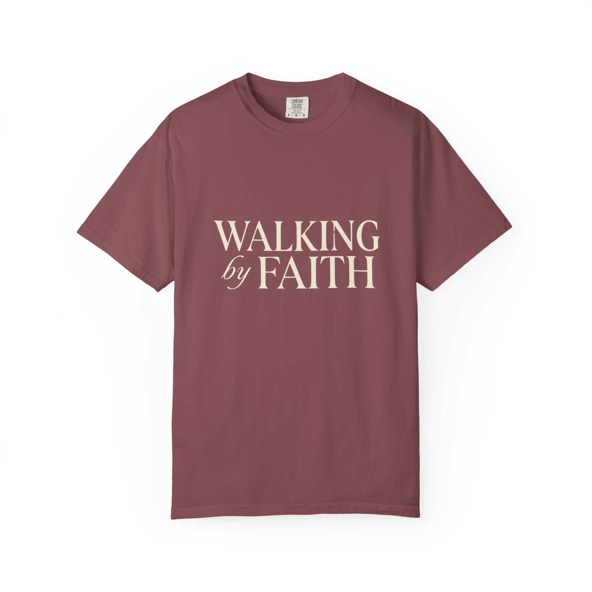 Walking by Faith T-Shirt — Christian Inspirational Tee
