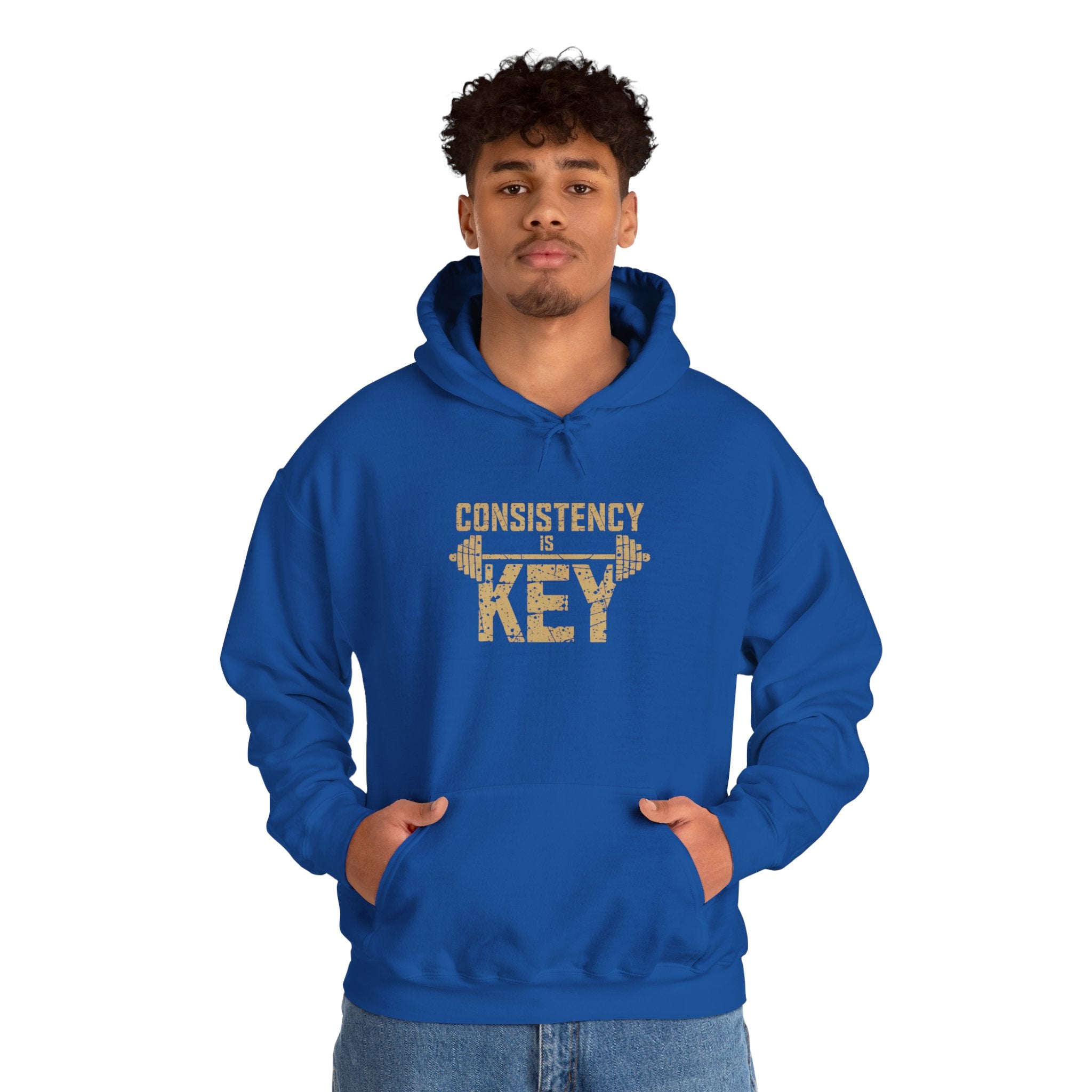 Consistency is Key Hoodie | Barbell Fitness Motivation Sweatshirt