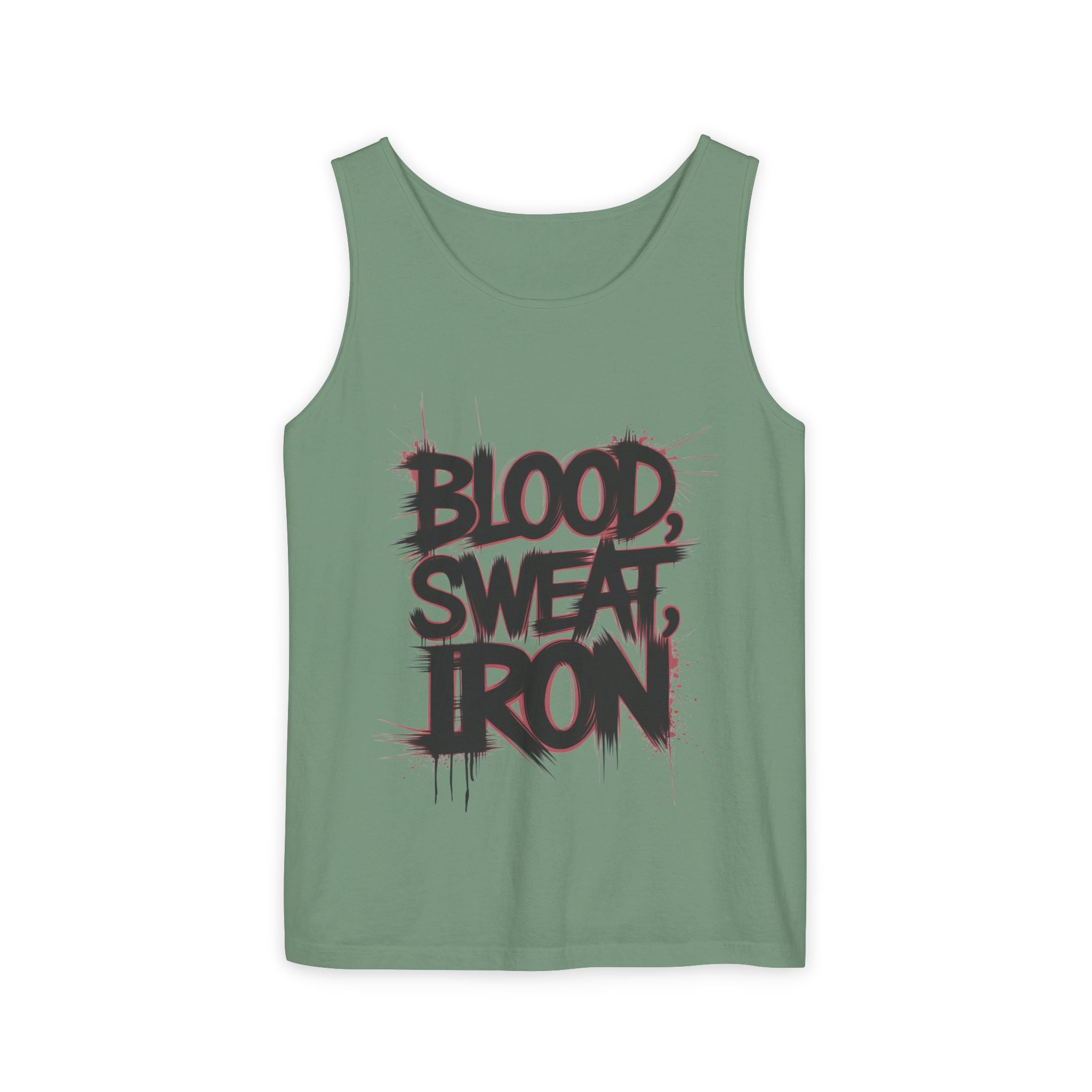 Blood Sweat Iron tank top | Motivational Gym Workout Fitness Tank