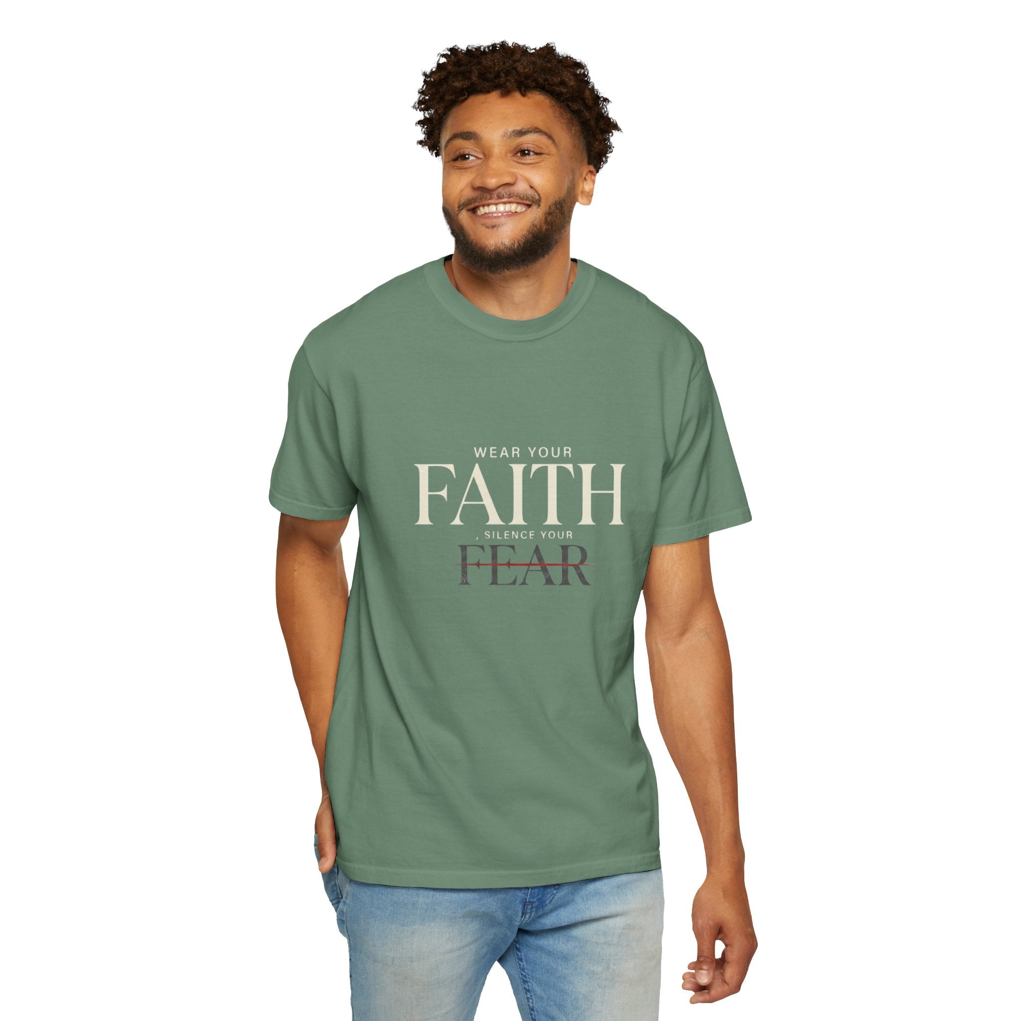 Faith Over Fear T-Shirt — Inspirational Christian Tee