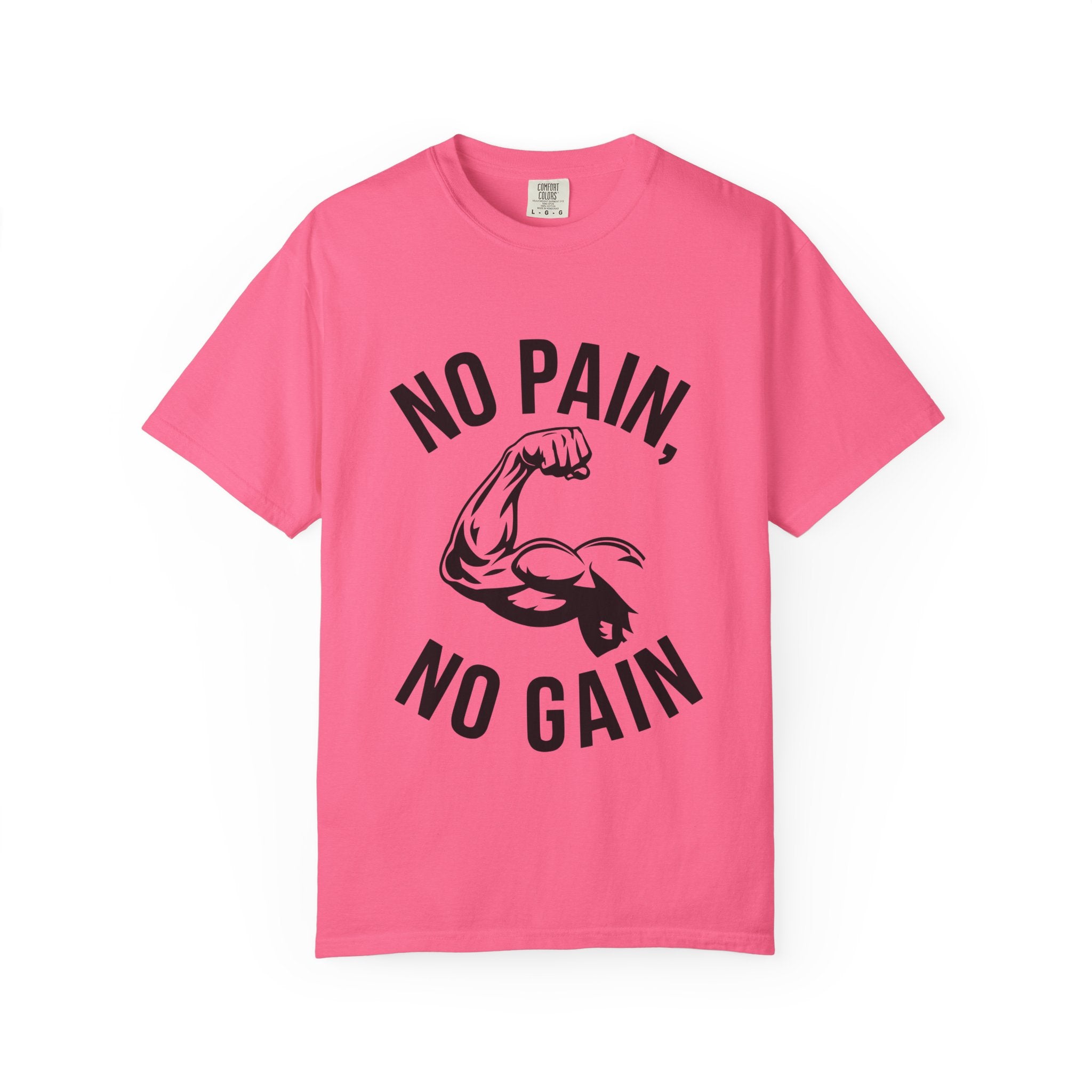 No Pain No Gain Muscle Tee — Motivational Workout T-Shirt