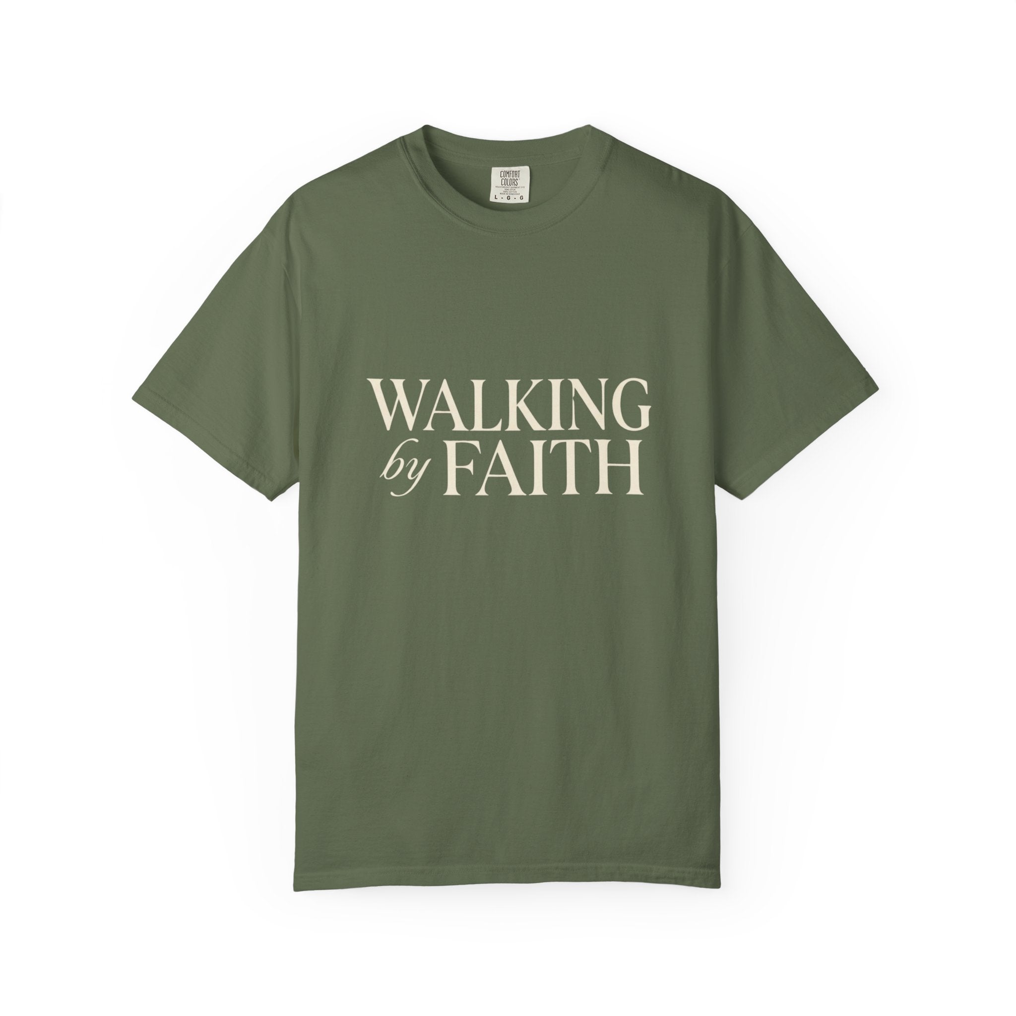 Walking by Faith T-Shirt — Christian Inspirational Tee