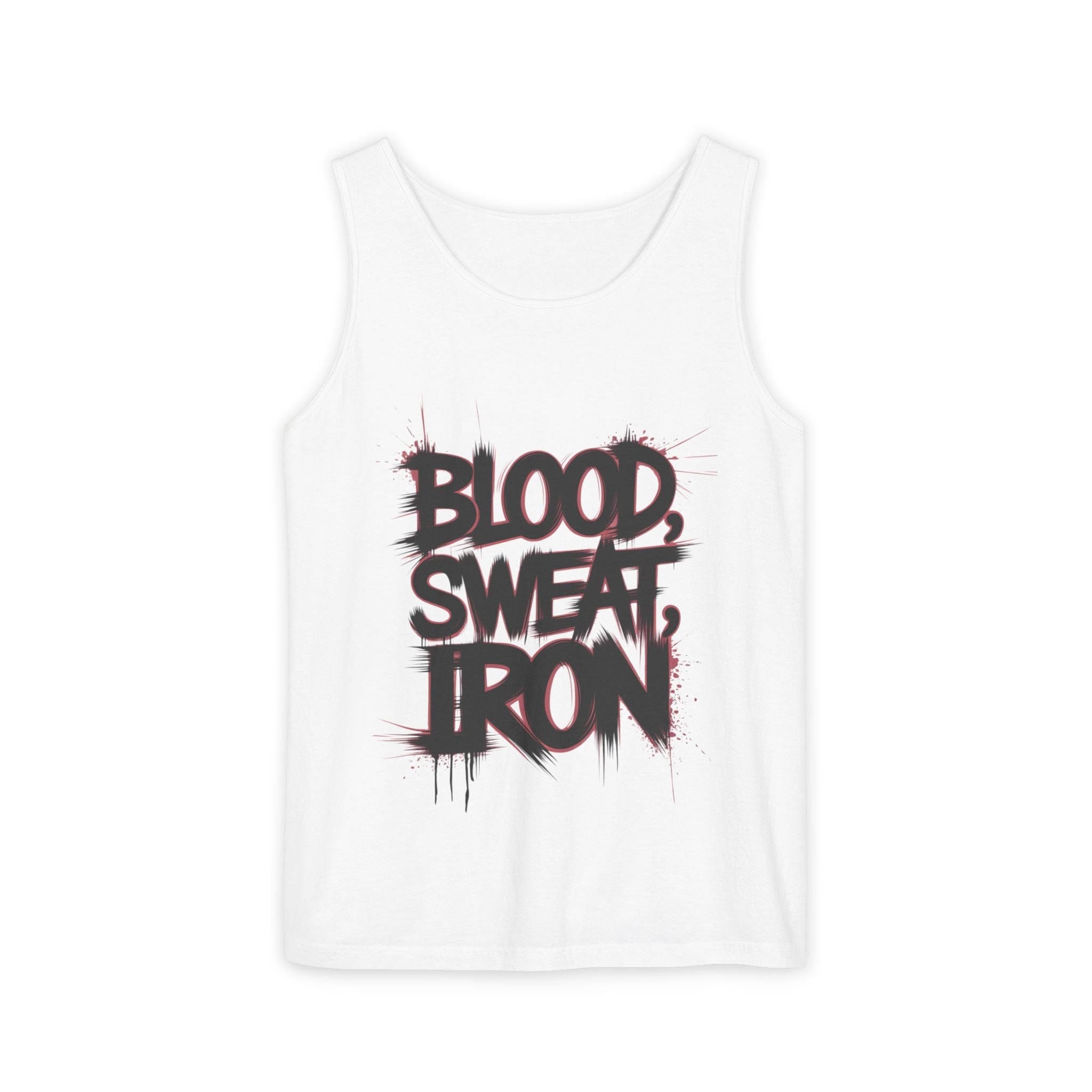 Blood Sweat Iron tank top | Motivational Gym Workout Fitness Tank