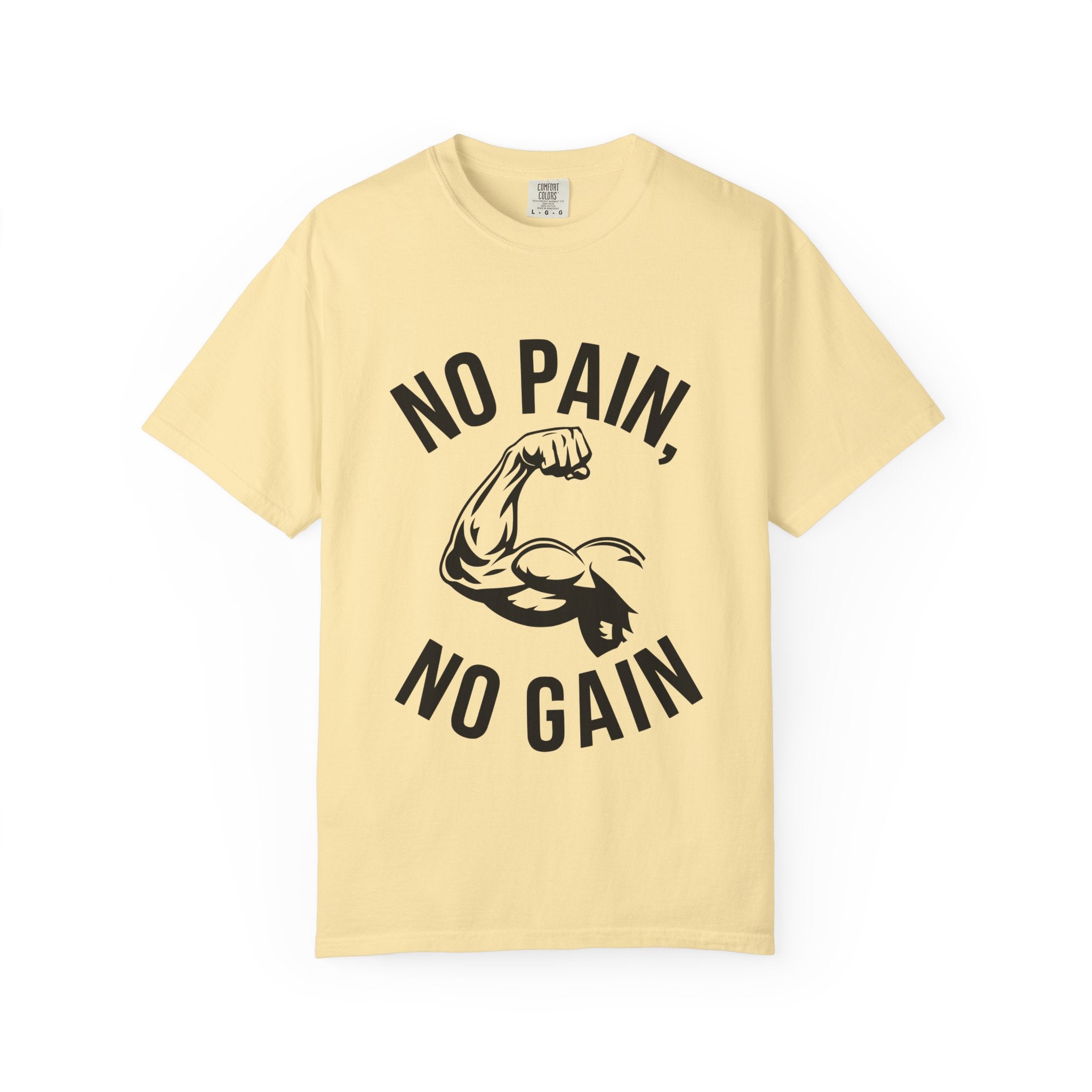 No Pain No Gain Muscle Tee — Motivational Workout T-Shirt