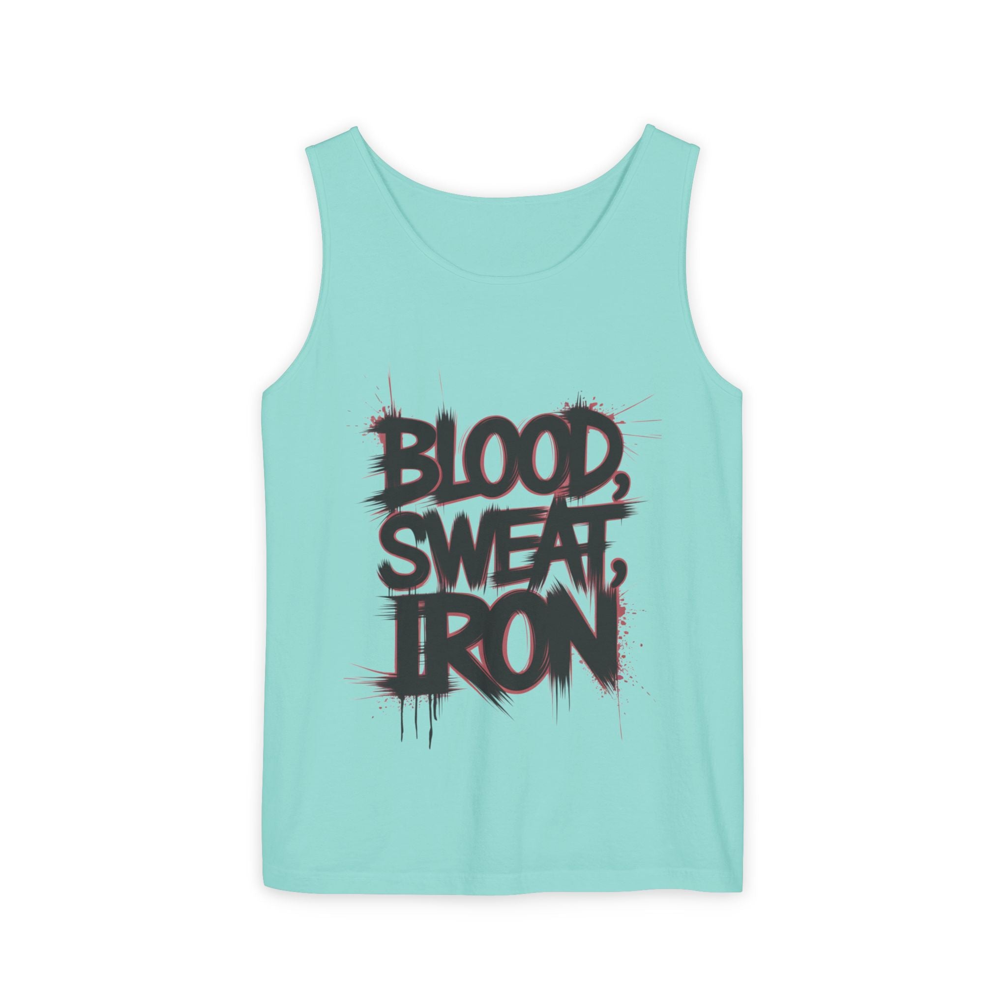Blood Sweat Iron tank top | Motivational Gym Workout Fitness Tank