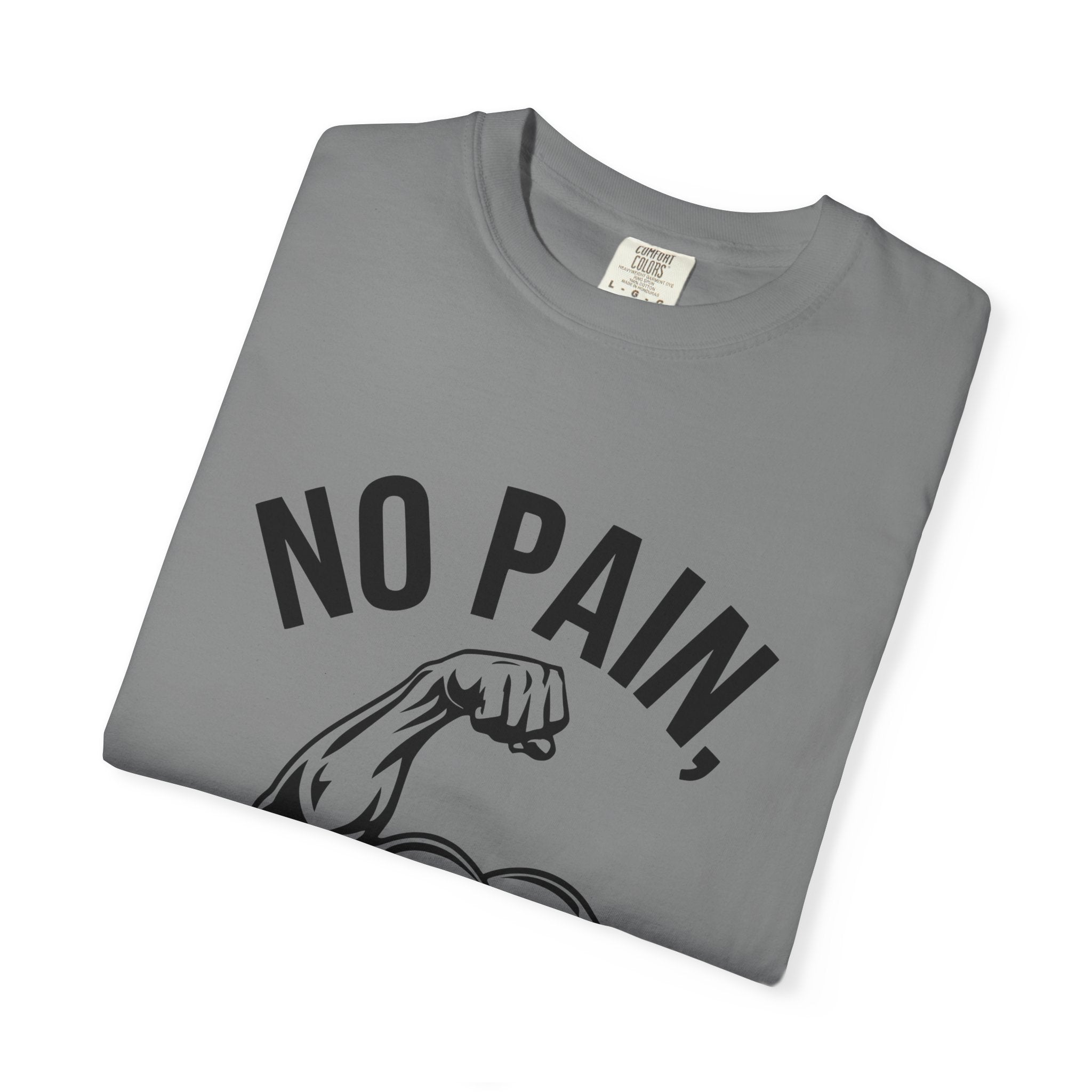 No Pain No Gain Muscle Tee — Motivational Workout T-Shirt