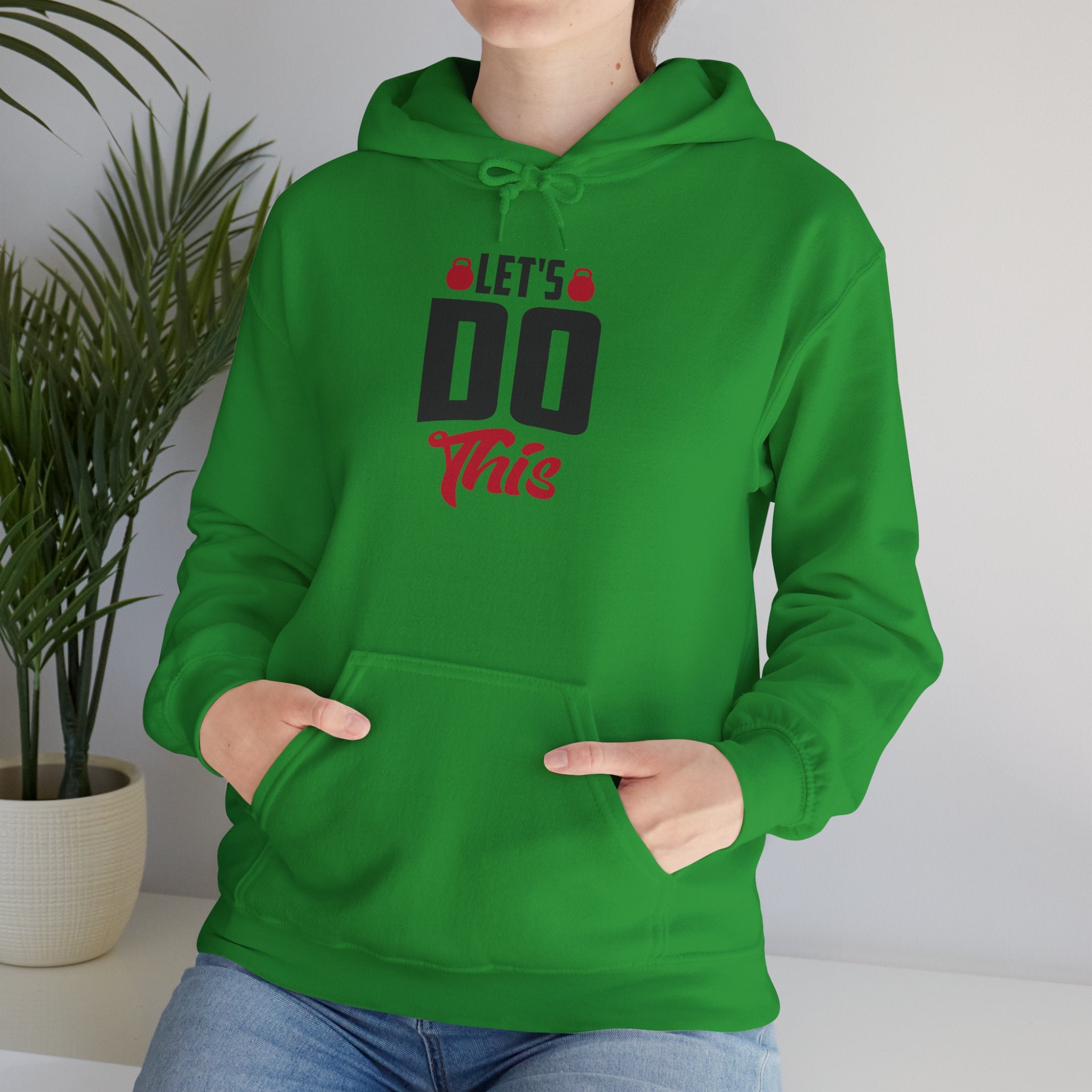 Let's Do This Hoodie — Motivational Chest Graphic Hooded Sweatshirt