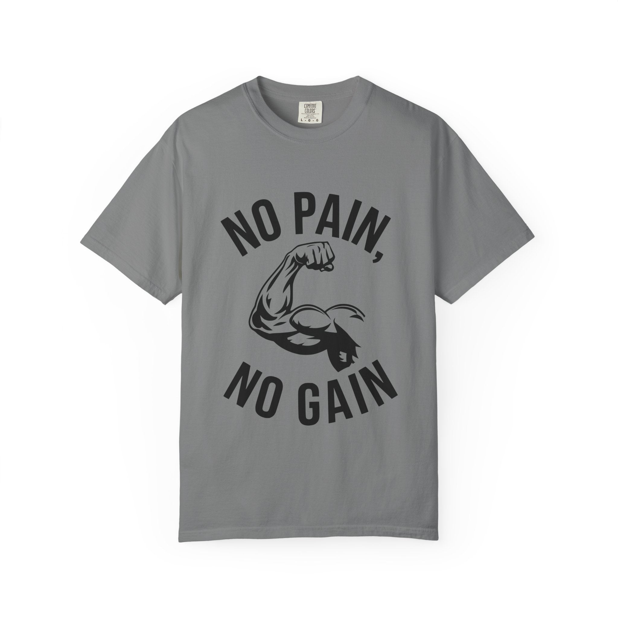 No Pain No Gain Muscle Tee — Motivational Workout T-Shirt