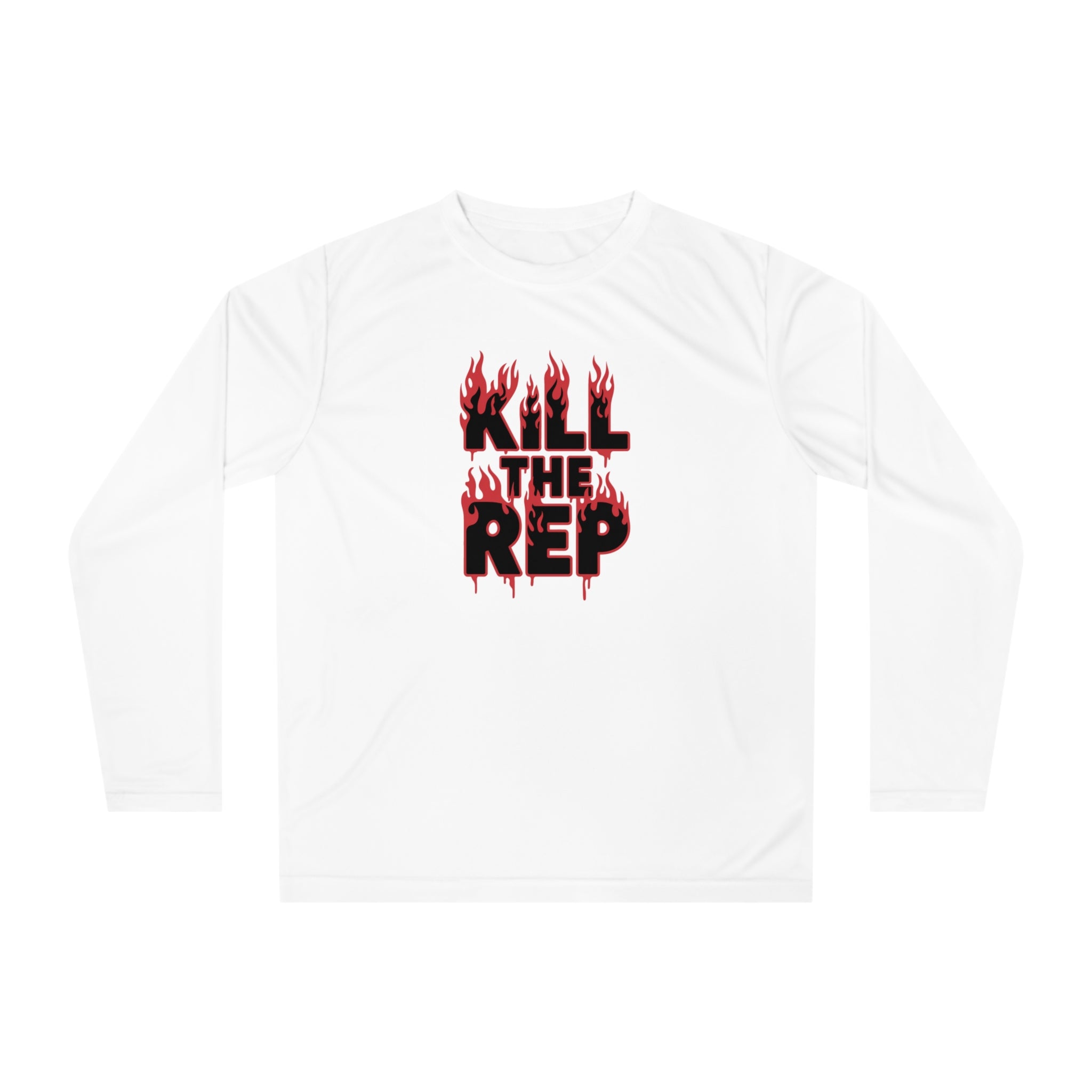 Kill The Rep Flame Graphic Long Sleeve Shirt