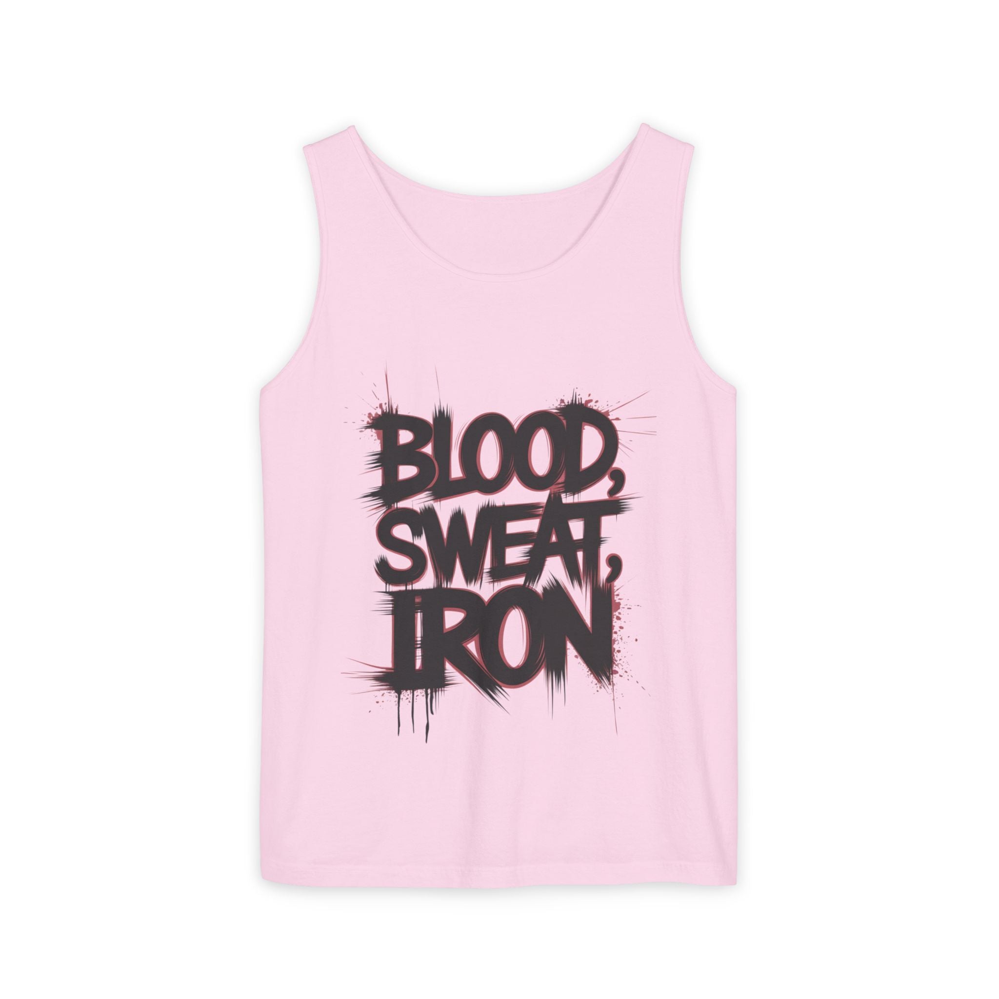 Blood Sweat Iron tank top | Motivational Gym Workout Fitness Tank