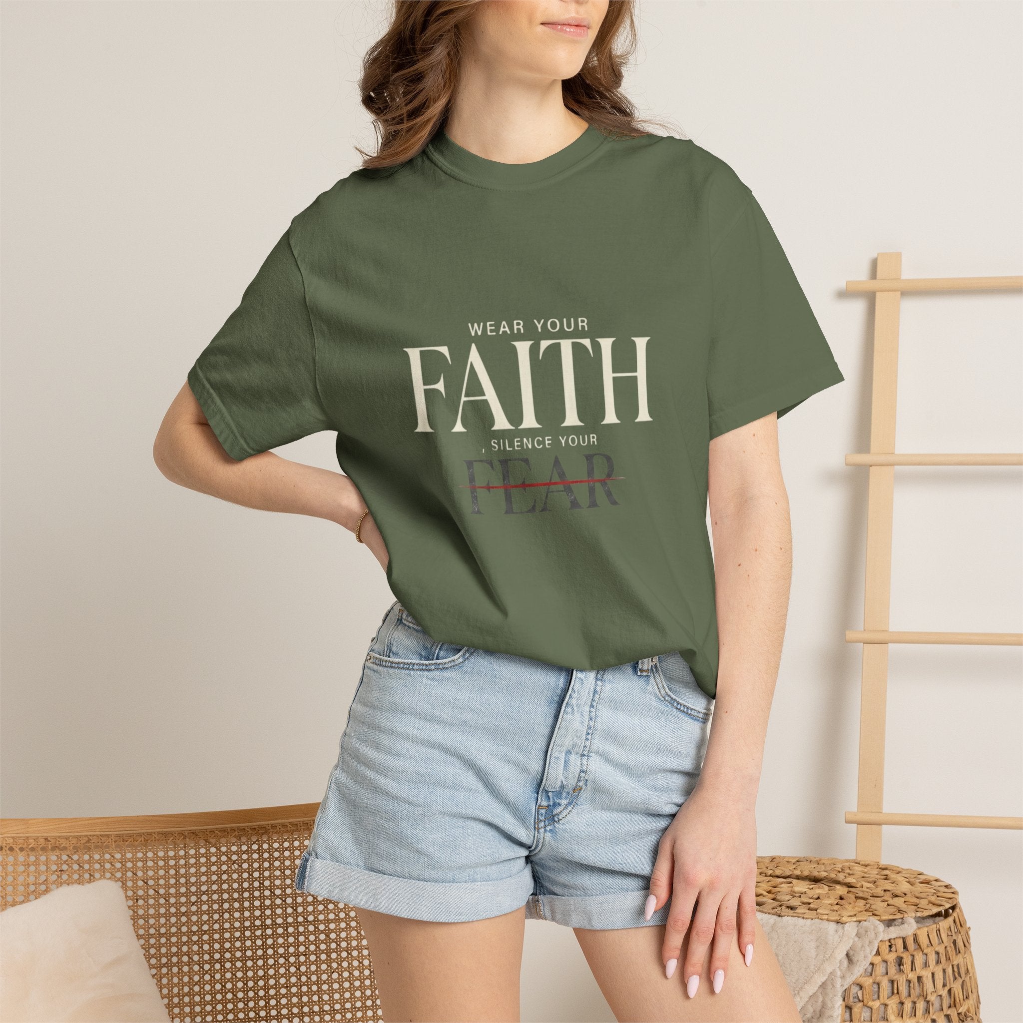 Faith Over Fear T-Shirt — Inspirational Christian Tee