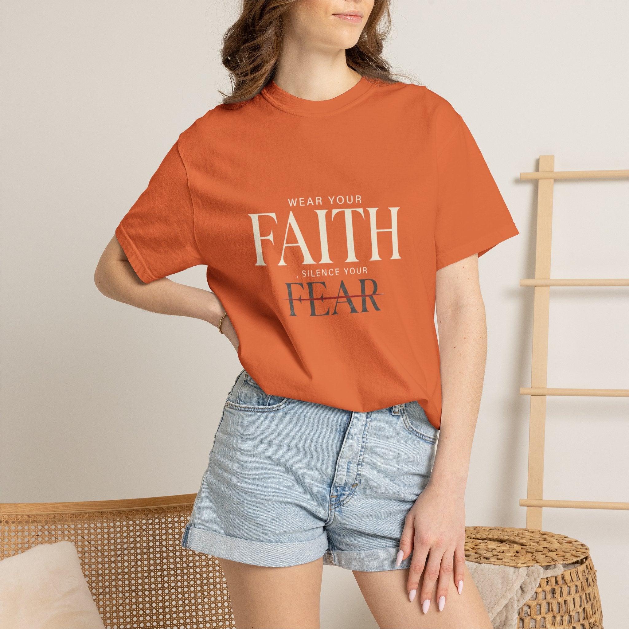 Faith Over Fear T-Shirt — Inspirational Christian Tee
