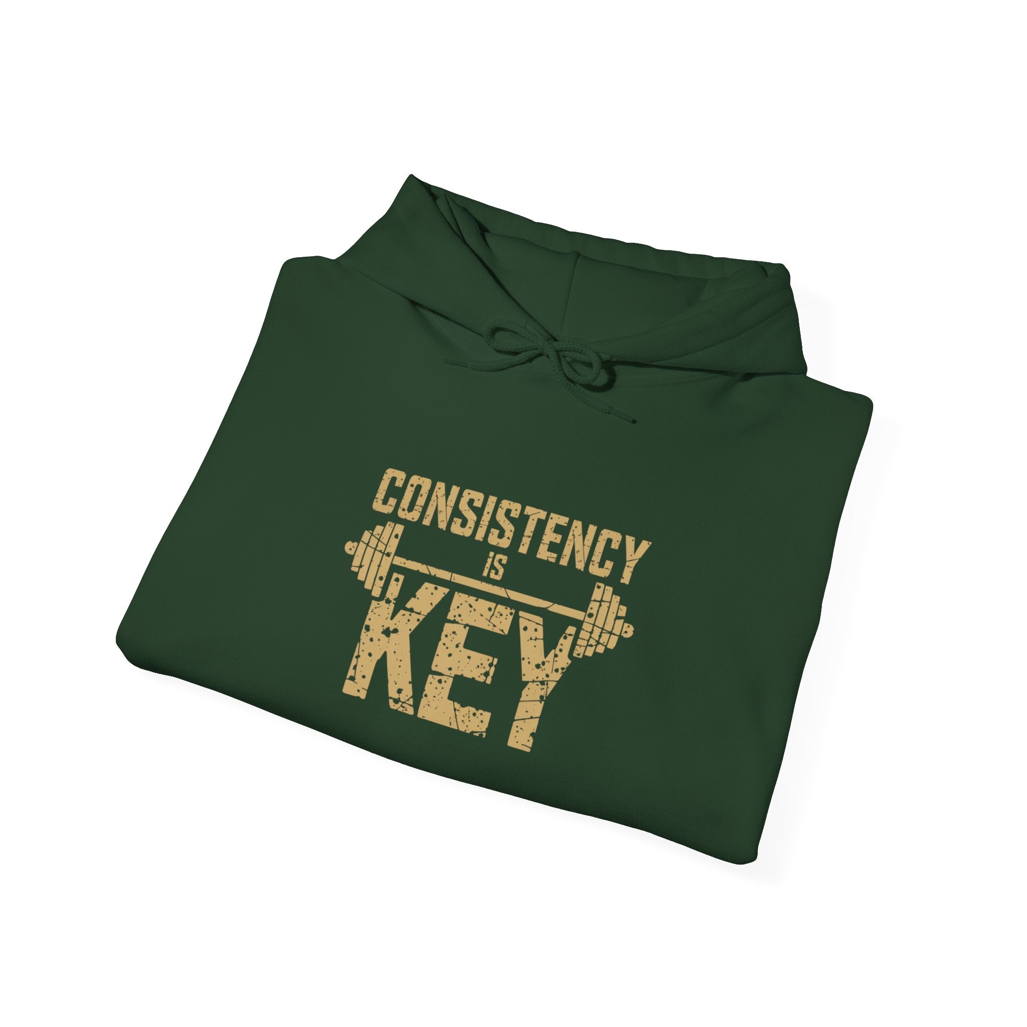 Consistency is Key Hoodie | Barbell Fitness Motivation Sweatshirt