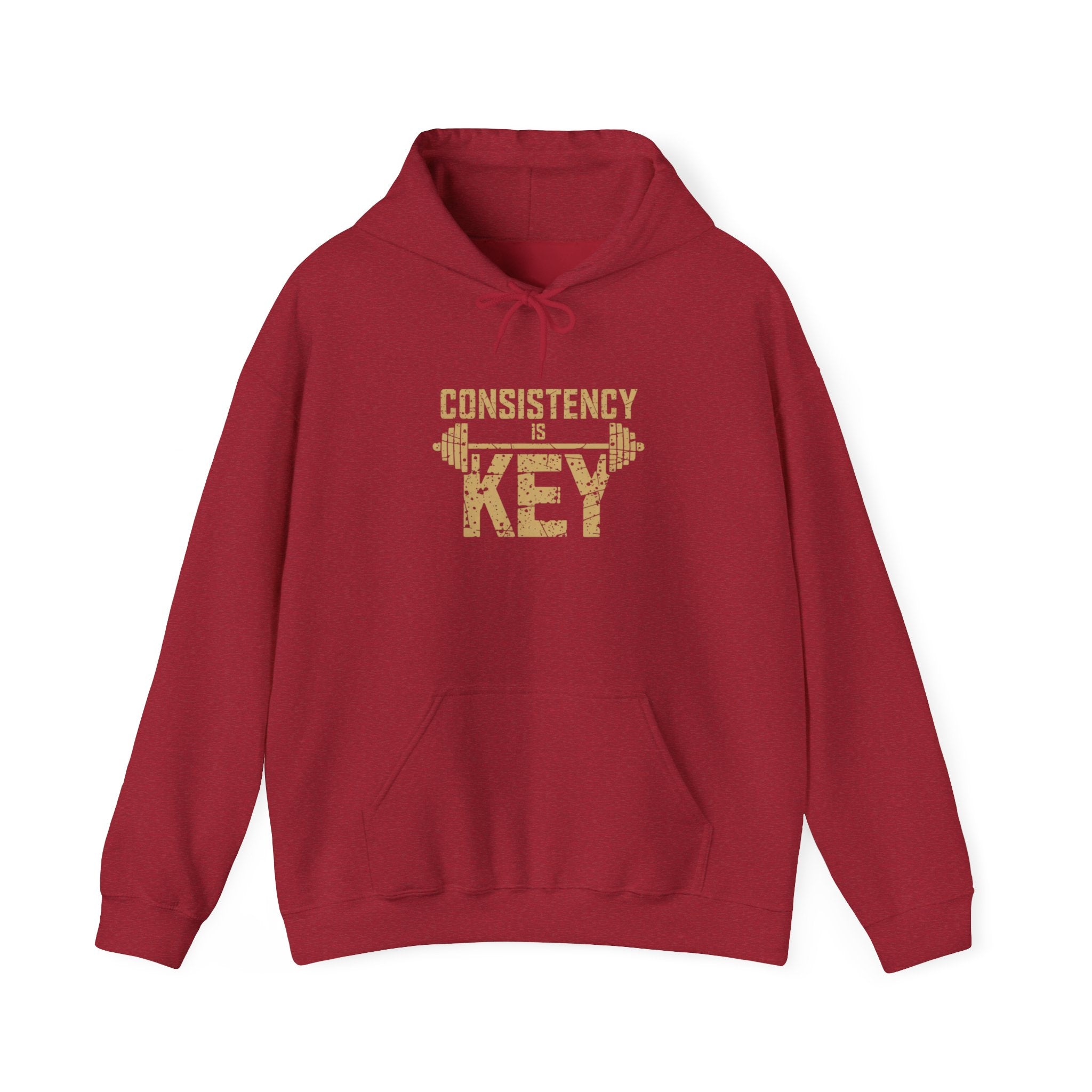 Consistency is Key Hoodie | Barbell Fitness Motivation Sweatshirt