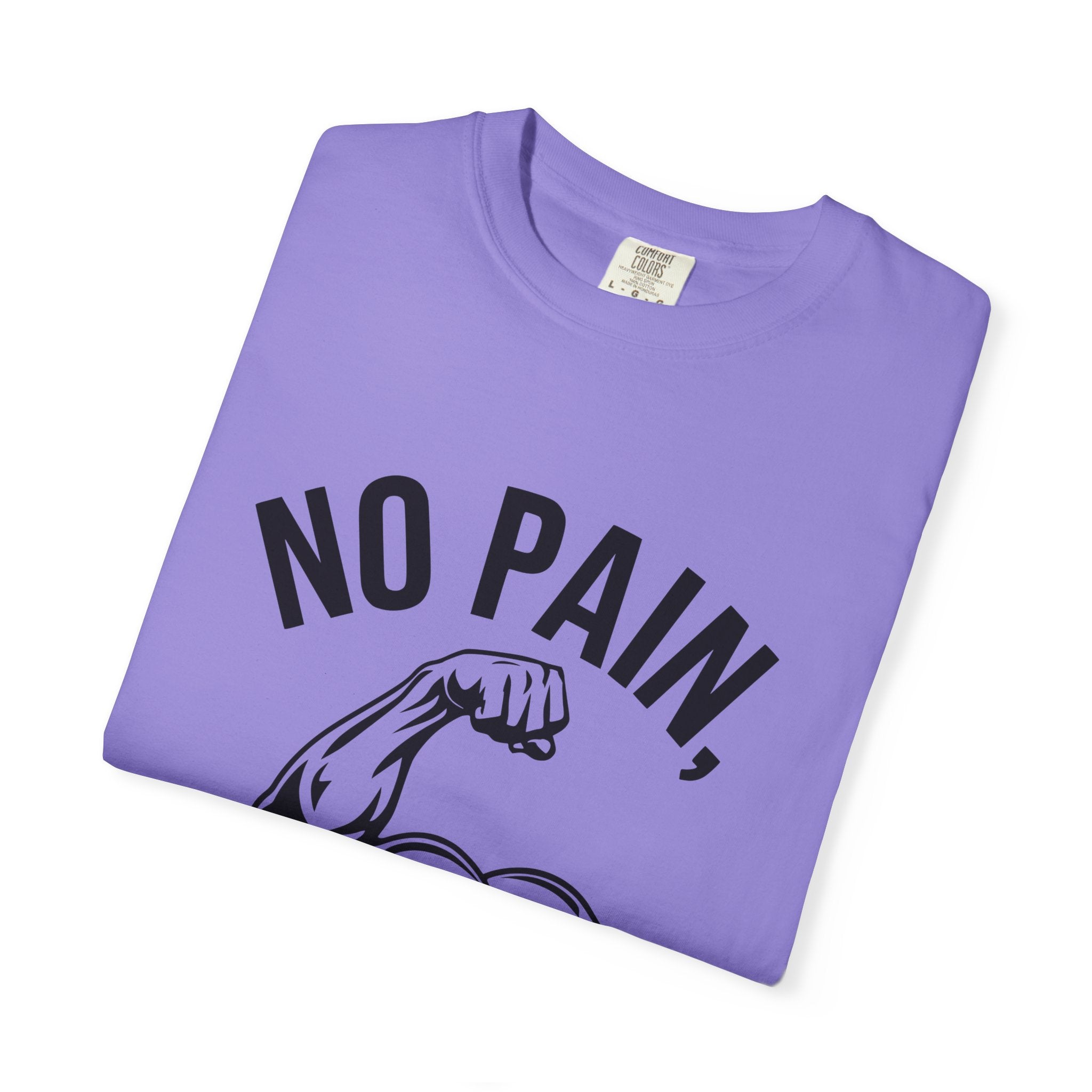 No Pain No Gain Muscle Tee — Motivational Workout T-Shirt