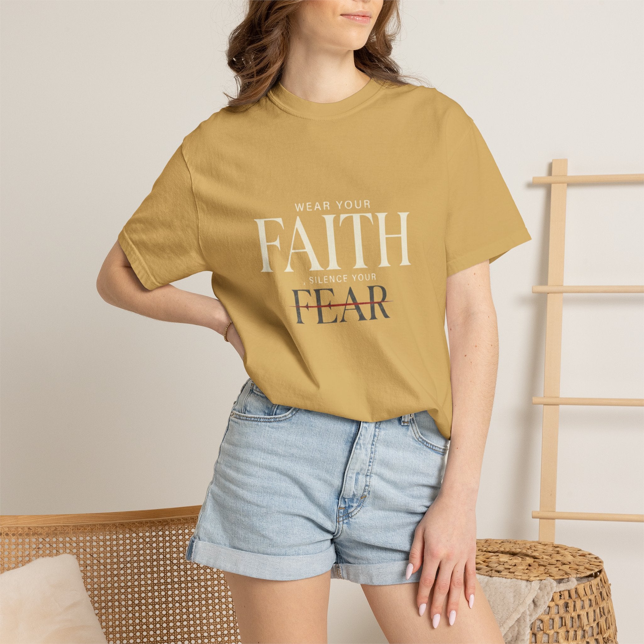 Faith Over Fear T-Shirt — Inspirational Christian Tee