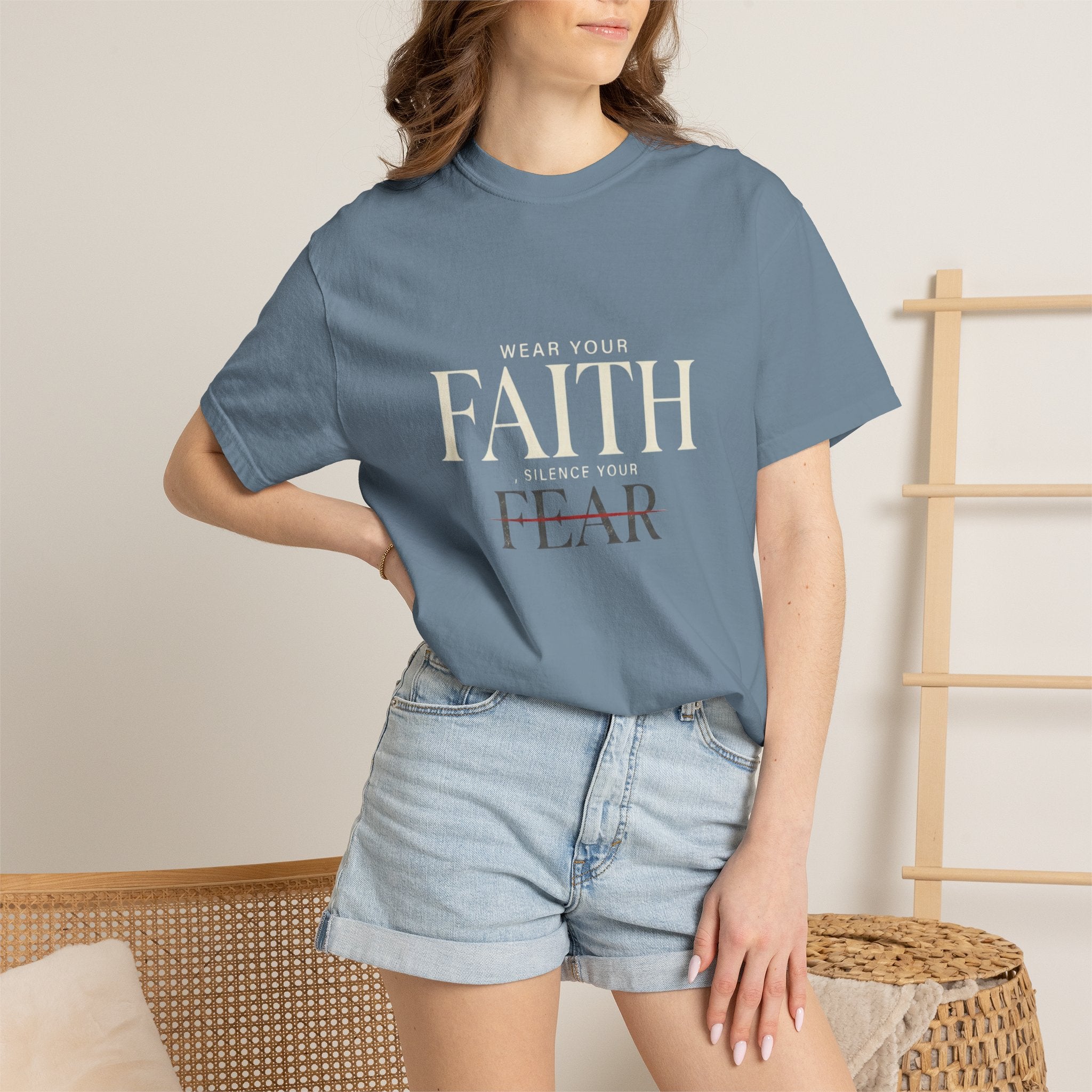 Faith Over Fear T-Shirt — Inspirational Christian Tee